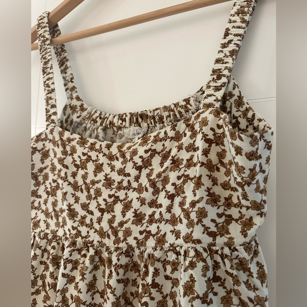 ๐๏ธ $5 SALE - Re:blue Floral Tank, super sweet, size small. - Picture 4 of 6